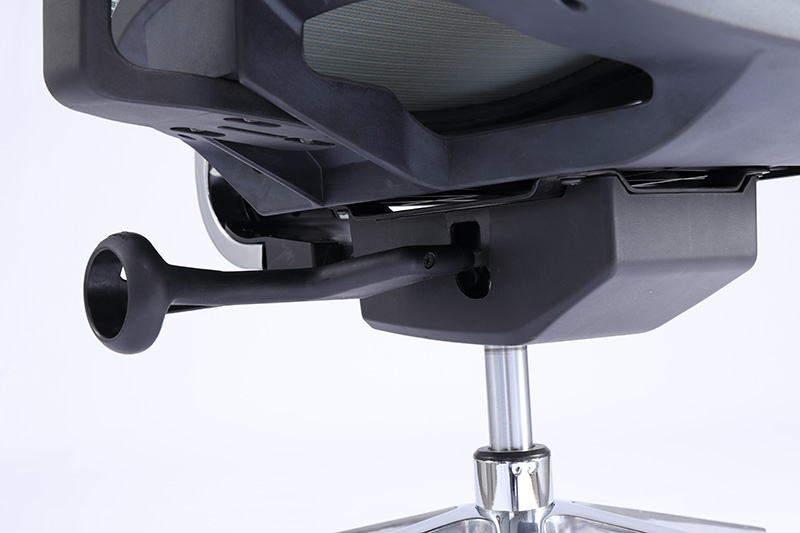 Adjustable Headrest Ergonomic Executive Office Chair nga adunay Whale Tail nga porma nga elastic Lumbar Support (11)