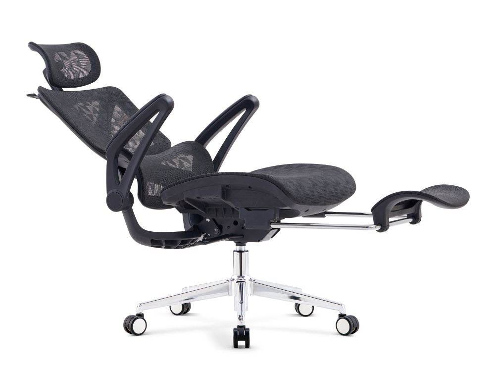 Chaise de bureau ergonomique avec repose-pieds(3)