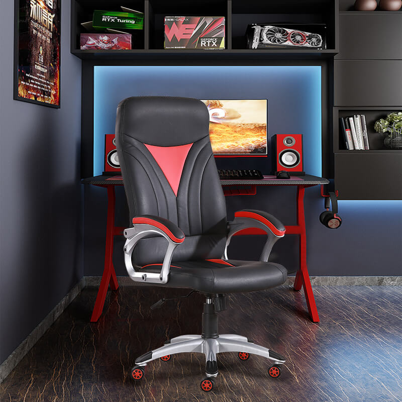 Executive Leather High-Back SwivelTilt Office Chair, Gaming Chair