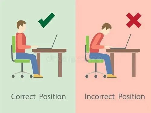 correcta postura asseguda