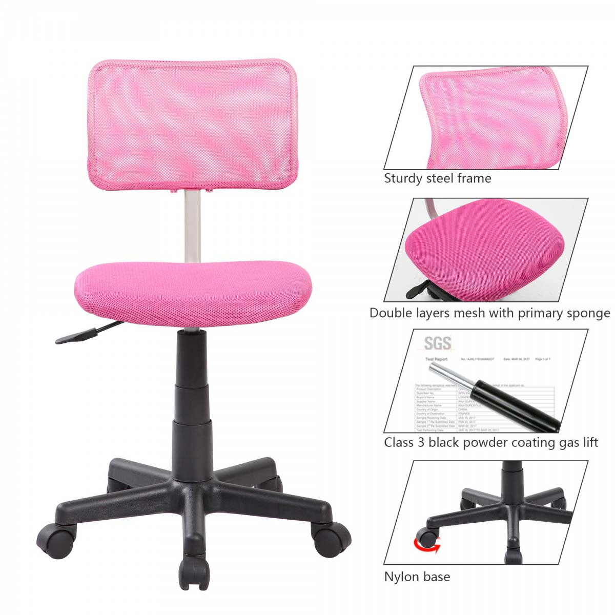 Kids Desk Chair with Height Adjustment-14
