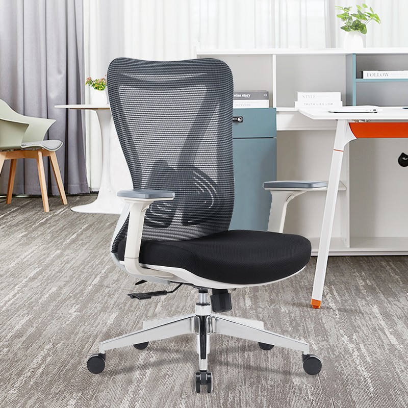 Silla de oficina ergonómica con respaldo medio