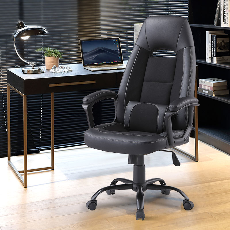 Moderná kožená kancelárska stolička