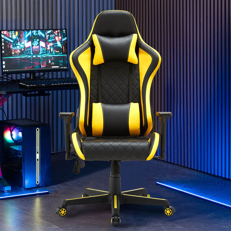 Reclining Yellow Gaming Chair Target
